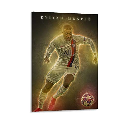 ASFDA Fußballspieler Kylian Mbappe Sport Poster 10 Leinwand-Kunst-Poster und Wand-Kunstdruck, modernes Familienschlafzimmerdekor, Poster, 30 x 45 cm von ASFDA