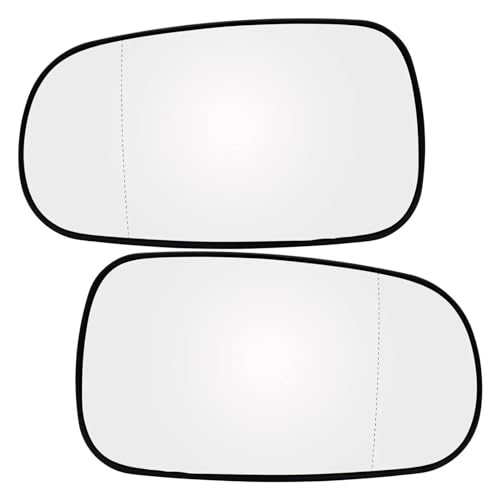 ASFDSG Spiegelglas Für Saab Für 9-3 Für YS3F 2002-2012 Fahrer Beifahrertür Seitenflügelspiegelglas Beheizter Asphärischer Weitwinkel Umkehrlinse(Pair) von ASFDSG