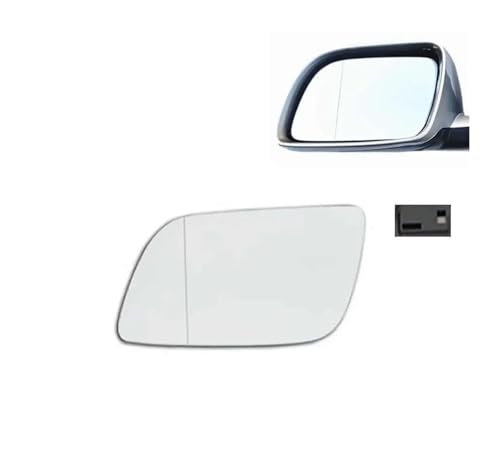 ASFDSG Spiegelglas Für VW Für Polo 2002 2003 2004 2005 Ersatz Seite Spiegel Objektiv Tür Flügel Rückspiegel Weiß Glas Umkehrlinse(1PCS Left no Heating) von ASFDSG