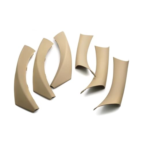 ASFDSG Türinnenverkleidung Türgriff Auto Styling Tür Panel Haltegriff Abdeckungen Textur Armlehne Schutz Trim für 3 Serie E90 E91 318 320 325 Türgriff Innentür(Beige) von ASFDSG