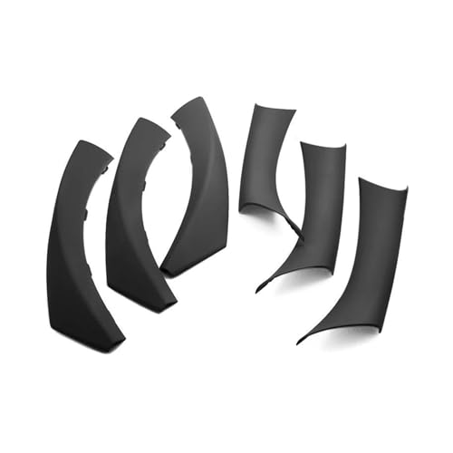 ASFDSG Türinnenverkleidung Türgriff Auto Styling Tür Panel Haltegriff Abdeckungen Textur Armlehne Schutz Trim für 3 Serie E90 E91 318 320 325 Türgriff Innentür(Schwarz) von ASFDSG