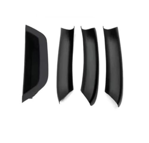 ASFDSG Türinnenverkleidung Türgriff Für X3 X4 F25 F26 2010 2011 2012 2013 2014 2015 2016 2017 Auto-Innentürgriffabdeckung Schwarz/Kohlefaser/Beige Türgriff Innentür(Black-4pcs) von ASFDSG