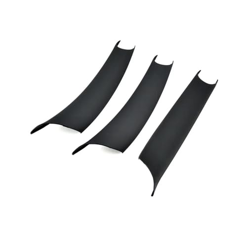 ASFDSG Türinnenverkleidung Türgriff Schwarzes Kohlefasermuster Autotür-Zuziehgriffabdeckung Für X5 E70 X6 E71 E72 2007 2008 2009 2010 2011 2012 2013 2014 Türgriff Innentür(Black LHD 3 Pcs) von ASFDSG