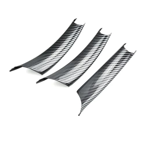 ASFDSG Türinnenverkleidung Türgriff Schwarzes Kohlefasermuster LHD RHD 3 Teile/satz Auto-Innentürgriffabdeckung Für X5 E70 X6 E71 E72 2007-2014 Türgriff Innentür(Carbon LHD 3 Pcs) von ASFDSG