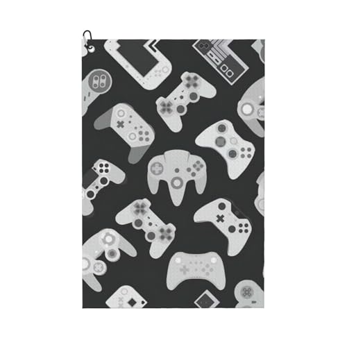 ASFgda Bedruckte Handtücher mit Golfspiel-Controller, Mikrofaser-Waffelmuster, geeignet für Golftaschen mit Karabinern. ASFgda Bedruckte Handtücher mit Golfspiel-Controller, Mikrofaser-Waffelmuster, geeignet für Golftaschen mit Karabinern. von ASFgda