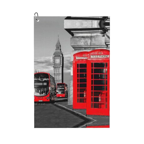 ASFgda Golf England UK Retro London Telefon bedruckte Handtücher, Mikrofaser-Handtücher mit Waffelmuster, geeignet für Golftaschen mit Karabinern. ASFgda Golf England UK Retro London Telefon bedruckte Handtücher, Mikrofaser-Handtücher mit Waffelmuster, geeignet für Golftaschen mit Karabinern. von ASFgda