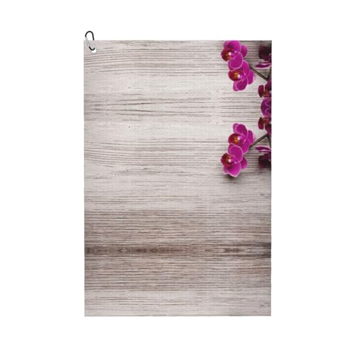 ASFgda Golf-Orchideen-Handtücher, Mikrofaser-Handtücher mit Waffelmuster, geeignet für Golftaschen mit Karabinern. ASFgda Golf-Orchideen-Handtücher, Mikrofaser-Handtücher mit Waffelmuster, geeignet für Golftaschen mit Karabinern. von ASFgda