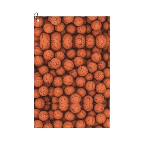 ASFgda Handtücher, bedruckt, Mikrofaser, Waffelmuster, geeignet für Golftaschen mit Karabinern, Orange ASFgda Handtücher, bedruckt, Mikrofaser, Waffelmuster, geeignet für Golftaschen mit Karabinern, Orange von ASFgda