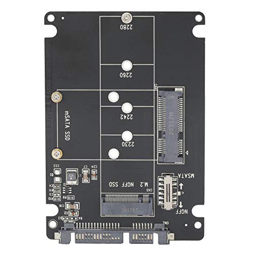 2 In 1 M.2 NGFF MSATA zu SATA 3.0 Adapter, 6 Gbit/s SSD zu SATA Converter Board, für M.2 oder MSATA Interface SATA Protocol Festplatte 2 In 1 M.2 NGFF MSATA zu SATA 3.0 Adapter, 6 Gbit/s SSD zu SATA Converter Board, für M.2 oder MSATA Interface SATA Protocol Festplatte von ASHATA