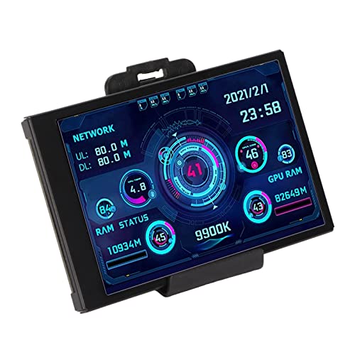 3,5 Zoll IPS USB Bildschirm, AIDA64 PC CPU RAM Datentemperaturmonitor, PC Sensorpanel Display Computer Temperaturmonitor für Windows System von ASHATA