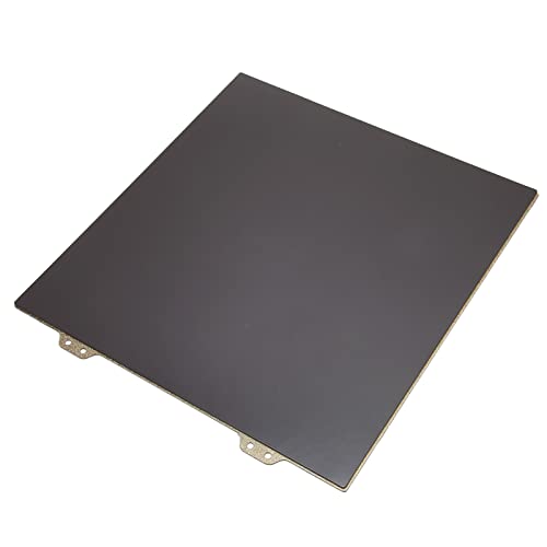 3D Drucker Bauplatte, CR 6 SE 10 X 9,6 Zoll PEI Stahlplatte, Doppelseitige Beschichtung, Hitzebeständig für PLA ABS PETG TPU PVA (Stahlplatte mit magnetischem Aufkleber) von ASHATA