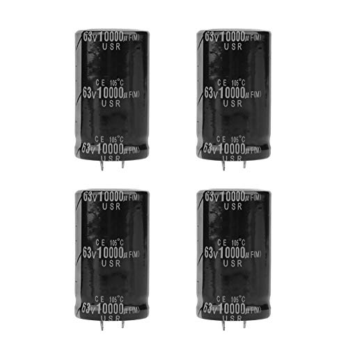 4 Stücke Audio Elektrolytkondensator 10000uF 63 V Audioverstärker Elektronische Komponente 30 * 50mm zum Isolieren DC Kopplung Bypassing Filtering, etc. 4 Stücke Audio Elektrolytkondensator 10000uF 63 V Audioverstärker Elektronische Komponente 30 * 50mm zum Isolieren DC Kopplung Bypassing Filtering, etc. von ASHATA