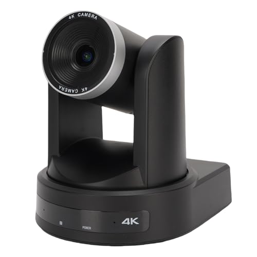 4K Conference Room Camera System, AI Auto Tracking PTZ Camera 12x Optical Zoom USB3.0 IP mit Fernbedienung für Live Streaming Online Meetings (EU) von ASHATA
