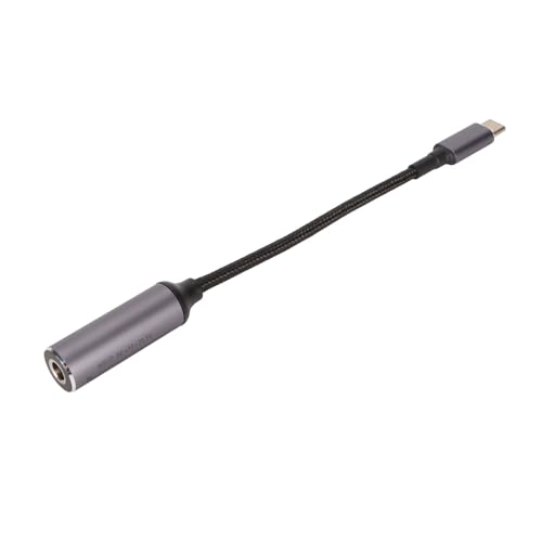 ASHATA 100 W DC5521 auf USB Typ C Verlängerungskabel, DC 5,5 Mm X 2,1 Mm Buchseneingang auf USB C Kabel mit Automatischem PD Identifikationschip, für Kleine Ladegeräte, Laptops, Leicht von ASHATA