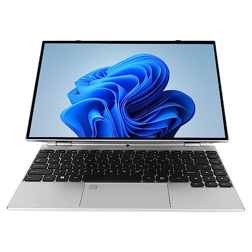 ASHATA 14 Zoll Laptop Computer, HD Touch Display für N5105 Quad Core Laptop mit Bis zu 2,9 GHz für Windows 11, 16 GB RAM Fingerabdruckleser, RGB Hintergrundbeleuchtung, Tablet Laptop (16 GB + 1 TB) von ASHATA