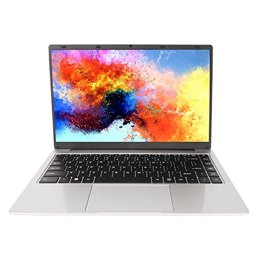 ASHATA 14-Zoll-Laptop mit Quad-Core-Prozessor, 6 GB RAM, 512 GB SSD, 11, 2K-IPS-Bildschirm, Stereolautsprecher (6+512G EU-Stecker AC100-240V) von ASHATA