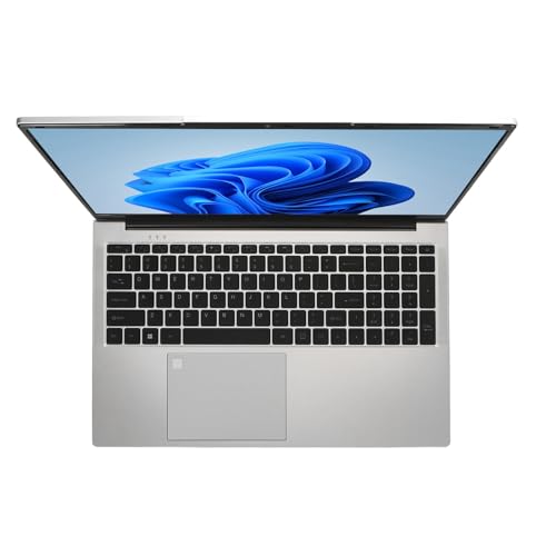 ASHATA 17,3-Zoll-Laptop-IPS-Display, 16 GB, Quad 5G WiFi, 7000 MAh, mit (16+512G EU-Stecker) von ASHATA