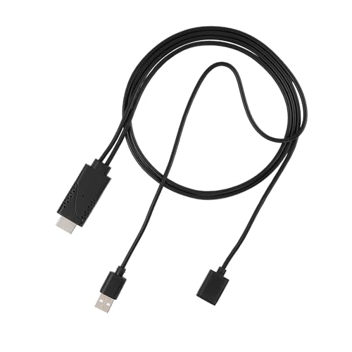ASHATA 2 in 1 1080P USB Buchse aufStecker HDTV Adapterkabel mit Kühlloch für, Plug and Play von ASHATA