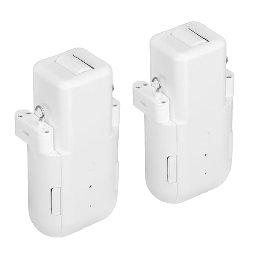 ASHATA 2pcs Smart Automatic Vorhangöffner Sprachsteuerung WiFi Bluetooth Electric Vorhang Roboter Doppelmodus für T Rail U Rail Römische Stange von ASHATA