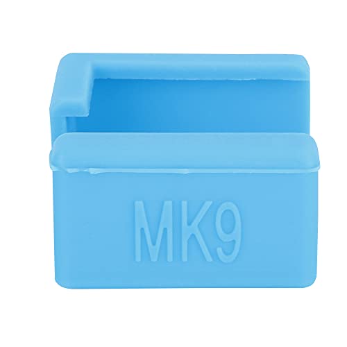 ASHATA 3D Drucker Heizblock Silikonhülle, 3D Drucker Silikon Socke 5 Stück Heizblock Isolierung Silikonhülle für CR-10/CR10S/Ender 3 MK7 MK8 MK9 (Blue) von ASHATA