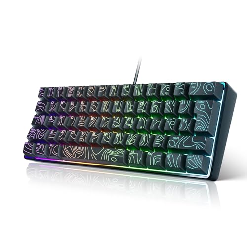 ASHATA 61 Tasten Mechanische Feeling -Tastatur RGB Backligit Gaming -Tastatur mit 25 Taste ohne Konflikt für PC -Laptop USB Kabel Verdrahtet ASHATA 61 Tasten Mechanische Feeling -Tastatur RGB Backligit Gaming -Tastatur mit 25 Taste ohne Konflikt für PC -Laptop USB Kabel Verdrahtet von ASHATA