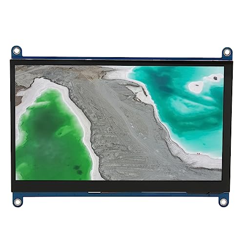 ASHATA 7 Zoll IPS LCD Touchscreen Anzeigefeld, 1024 × 600 Kapazitiver Bildschirm für HDMI für Raspberry Pi 4 3 2 1 Modell B B+ A+ Unterstützung für Windows 10 8.1 8 7 von ASHATA