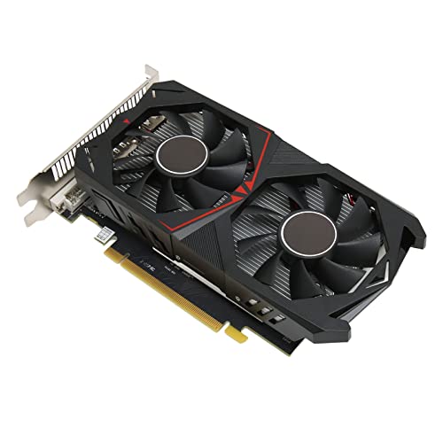 ASHATA 960 2 GB Gaming Grafikkarte, GDDR5 128 Bit Video Grafikkarte, Hohe Leistung, DVI, HD Multimedia Schnittstelle, Zwei Lüfter, Langlebiges Material von ASHATA