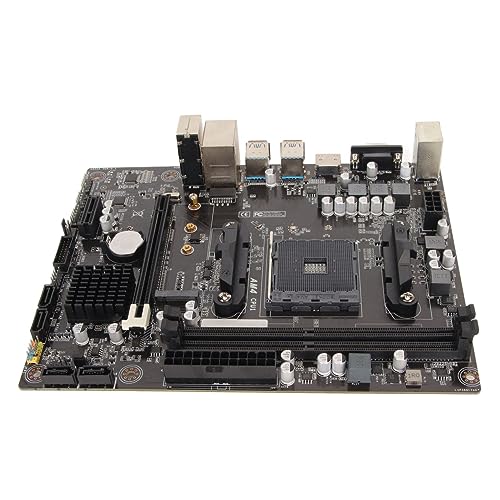 ASHATA A520 M ATX-Motherboard, Unterstützt Ryzen 3. und 4. Generation, Dual Channel DDR4, NVME M.2, Leistungsstarkes Power-Design, Integrierte Grafik, Umfangreiche Erweiterungsports von ASHATA