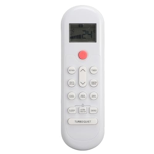 ASHATA AC Fernbedienung, Ersatz für MABE AC Klimaanlagen Fernbedienung, 0010404555A B 0010404555A 0010404555B Ersetzt, Weiß von ASHATA
