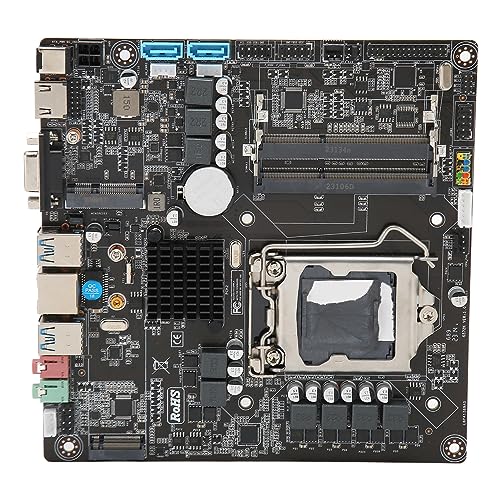 ASHATA B250 Gaming Motherboard, Micro ITX, Dual Channel DDR3, PCIe, M.2, USB 3.0, 1000 Mbit/s LAN, LGA 1151, HD Multimedia Schnittstelle, VGA, RJ45 von ASHATA