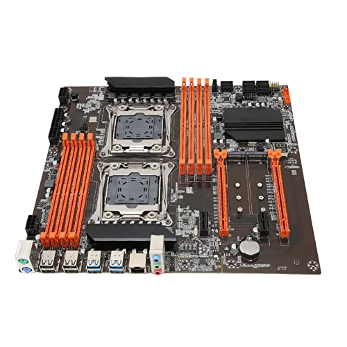 ASHATA Desktop Motherboard, 6 3.0 8 DDR4 DIMM 32 Gbit/s 2 NVME M.2 12 Phasen Power Computer Motherboard für PC Ersatz von ASHATA