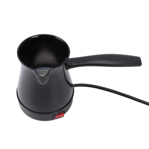 ASHATA Elektrischer Kaffeekessel, Schnelle Türkische Elektrische Kaffeemaschine Auch durch Erhitzen von Edelstahl für Tee (BLACK) von ASHATA