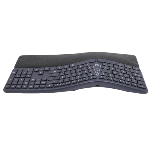 ASHATA Ergonomische Tastatur Drahtloser Tastatur, mit Handgelenk, und 2,4G Dual -Modus 200H Akkulaufzeit Einstellbarer Neigung 3 -Winkel für PC Laptop ASHATA Ergonomische Tastatur Drahtloser Tastatur, mit Handgelenk, und 2,4G Dual -Modus 200H Akkulaufzeit Einstellbarer Neigung 3 -Winkel für PC Laptop von ASHATA