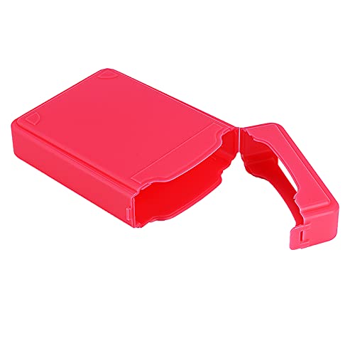 ASHATA Fosa Externes Festplattengehäuse für 8,9 cm (3,5 Zoll) HDD und SSD, Antistatisch, Stoßfest, Staubdicht, rutschfest, Aufbewahrungsbox, Rot, Gelb, Blau, Grau (optional) (Rot) von ASHATA