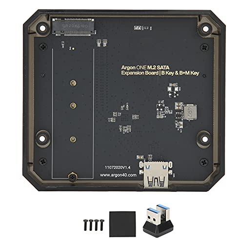 ASHATA Für Argon ONE M.2-Erweiterungskarte für 4B, M.2-SATA-SSD auf USB 3.0-Erweiterungsmodul/M.2-SSD-NGFF-Schlüssel B und Schlüssel B + M (2280 2260 2242 2230) von ASHATA