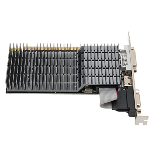 ASHATA GT710 4G GDDR3 Grafikkarte, 64 Bit PC Office Grafikkarte, Desktop Spiele Grafikkarte PCI Express X16 2.0, Unterstützt DVI VGA HD Schnittstelle, Auflösung 3840 X 2160 von ASHATA