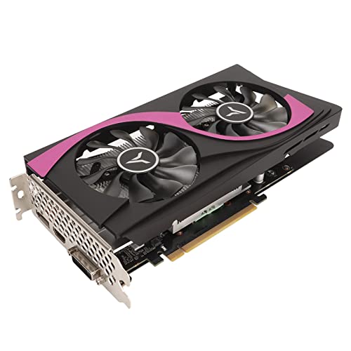 ASHATA GTX1660 Super Gaming Grafikkarte, 6G, 192 Bit, GDDR6, PC Gaming Radeon Grafikkarte mit Zwei Lüftern, Unterstützt DirectX 12, für Win 7, 8, 8.1, 10 (64 Bit) von ASHATA