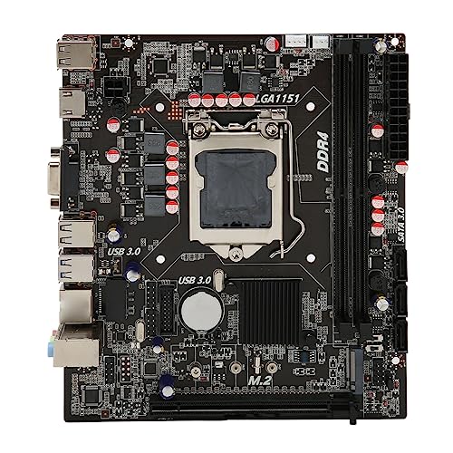 ASHATA H110 Motherboard MATX – Unterstützt LGA 1151 Prozessoren der 6./7./8./9. Generation, mit Dual Channel DDR4, PCIe 3.0 X16, M.2-Steckplatz, VGA, USB 3.0, USB 2.0,3.0 ASHATA H110 Motherboard MATX – Unterstützt LGA 1151 Prozessoren der 6./7./8./9. Generation, mit Dual Channel DDR4, PCIe 3.0 X16, M.2-Steckplatz, VGA, USB 3.0, USB 2.0,3.0 von ASHATA