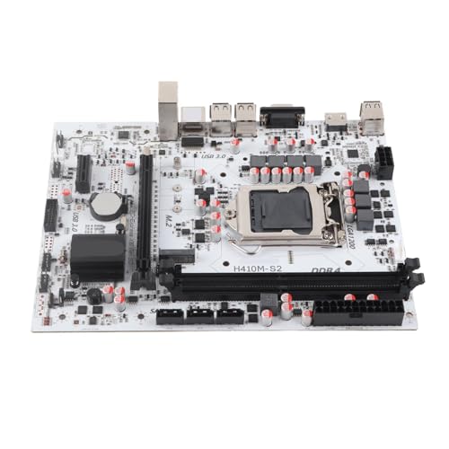 ASHATA H410 Motherboard, LGA 1200 Unterstützung, Dual Channel DDR4 NVME M.2 Schnittstelle, ATX Motherboard, für Core 10. Generation Serie I3, I5, I7 von ASHATA