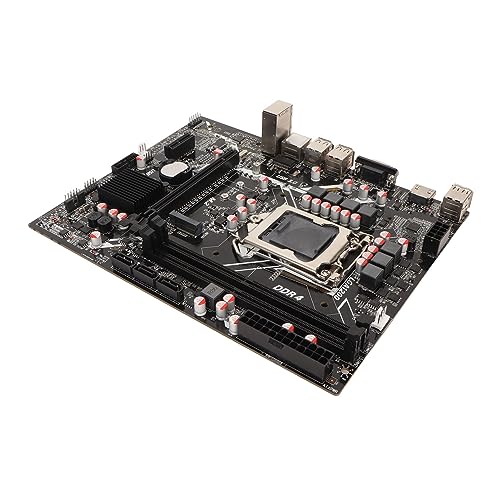 ASHATA H510U Motherboard, LGA 1200 Sockel, ATX, DDR4, PCIe 3.0, USB3.0, USB2.0, SATA3.0, VGA, HD Multimedia Schnittstelle, Gigabit LAN Karte, Computer Motherboard von ASHATA