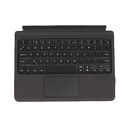 ASHATA Hintergrund Beleuchtung Bluetooth Drahtlose Tastatur, Ultra Slim Wireless Tastatur, 7 Farbe Hintergrund Beleuchtung Tragbare Drahtlose Tastatur mit Pad für Go 3 2 Schwarz von ASHATA