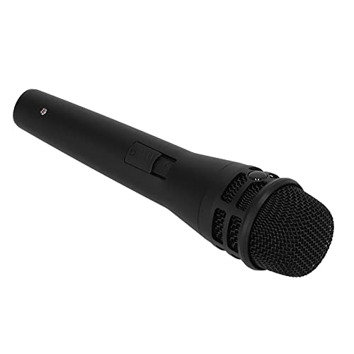ASHATA Kabelgebundenes Dynamisches Mikrofon, Dynamisches Heimmikrofon mit Nierencharakteristik Zum Singen, Kabelgebundenes Handheld-Mikrofon mit EIN- und Ausschalter Zum Singen, von ASHATA