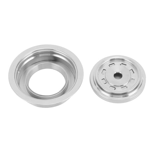 ASHATA Kaffeekapsulaapter, Breite Kompatible Kaffeekapselkonverter Leicht zu Reinigen Wiederverwendbare Edelstahl mit Aufkleberlöffelpinsel für Kaffeemaschine (150 ml) von ASHATA