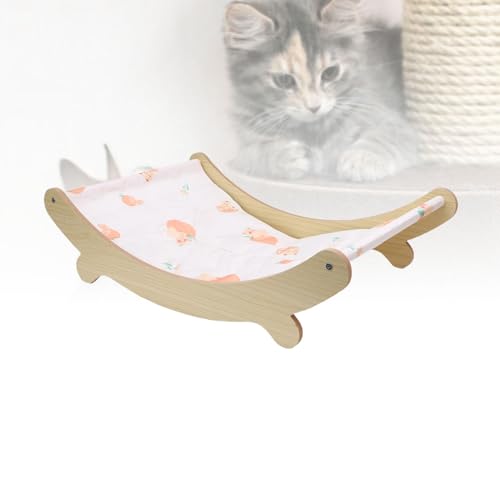 ASHATA Katzenkühlmatte, Haustierkühlkissen Eisblock Design Erhöhte Katzenbetthängematte mit Waschbarem PVC Gel Festes Holz für Innenkatzen Hunde Sommer Ruhe (Kleine Größe (21x17cm / 8.3x6.7in)) von ASHATA