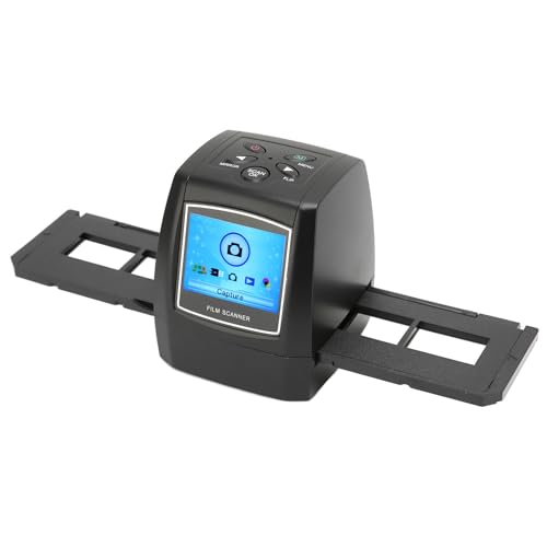 ASHATA Kleiner Tragbarer Filmscanner, Konvertiert 35-mm-135-mm-Diafilmnegative in 5MP-10MP-Digital-JPEG-Bilder mit Bearbeitungsunterstützung für -Betriebssysteme (EU) von ASHATA