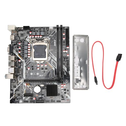 ASHATA LGA1200 ATX Motherboard, für Intel für Core 10. Serie für Core I3 I5 I7 Desktop H410 Motherboard, Dual Channel DDR4 NVME M.2 Schnittstelle PCIE 16X Gen 3.0 Slot von ASHATA