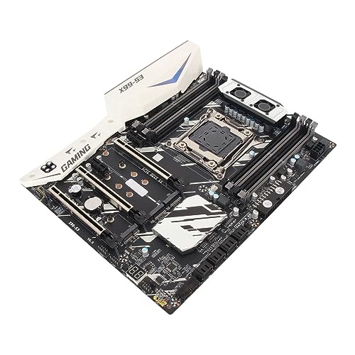 ASHATA LGA2011 Motherboard, NVME M.2 SSD 4 Kanal DDR4 256 GB Erweiterbares Desktop Motherboard, 4 DDR4 Speichersteckplätze, M.2 SSD Steckplatz, 8 X SATA3.0, Gigabit Netzwerk von ASHATA