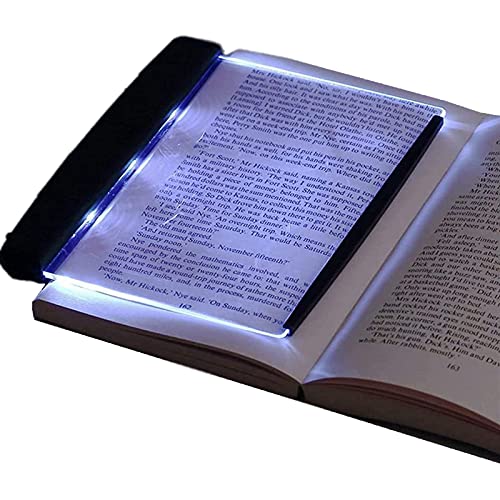 ASHATA Lightwedge-Buchlicht, LED-Leselampe für helles Licht, LightWedge-Taschenbuch-Buchleuchte für Nachtlesungen im Bett, mit Einstellbarer Helligkeit, kleinerer Größe, leicht umblätternde Seiten von ASHATA