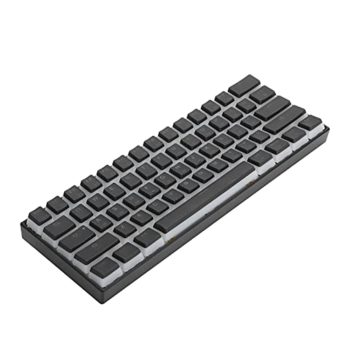 ASHATA Mechanische Gaming-Tastatur, USB-Kabel Typ C mit 61 Tasten Mechanische Tastatur mit RGB-Hintergrundbeleuchtung, Gelber Schalter Tragbar 61 Tasten USB-Kabel mit von ASHATA