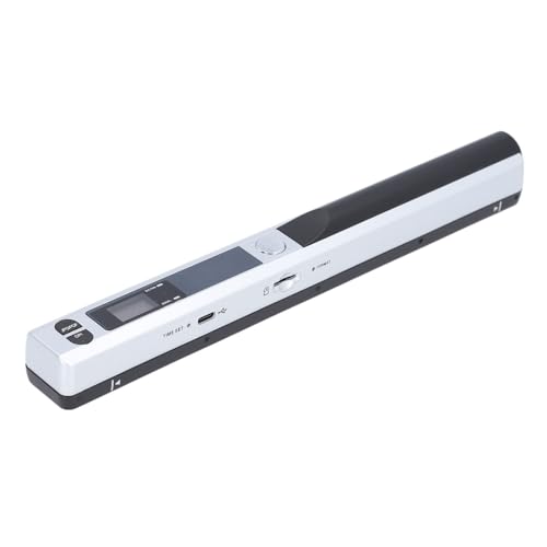 ASHATA Mobile Dokumente Scanner, 8,27 Zoll 900 FPI Compact HD PDF und JPG Tragbarer Scan -Scan (SILVER) von ASHATA